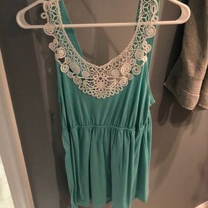 Teal tank top